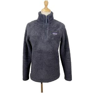 Patagonia Los Gatos 1/4 Zip Grey High Pile Fleece Size XS Pullover Popover